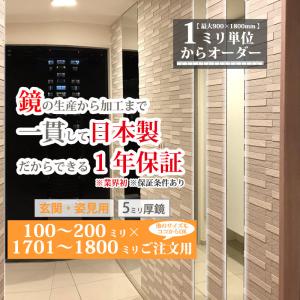 かがみどっとねっと 姿見鏡 全身 壁掛け 玄関 大きい サイズ オーダー 