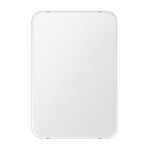 クリスタル ミラー 洗面鏡 浴室鏡 608x912mm 角丸四角形 クリスタルカット 洗面 鏡 浴室...