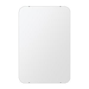 クリスタル ミラー 洗面鏡 浴室鏡 608x912mm 角丸四角形 シンプルカット 洗面 鏡 浴室 ...