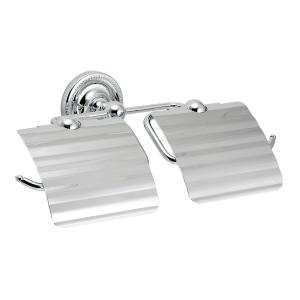 2連 ダブル ペーパーホルダー トイレ 銀色 シルバー トイレットペーパーホルダー トイレペーパーホルダー ペーパーホルダーカバー シンプル 北欧 モダン