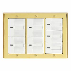 スイッチプレート 銀色 シルバー 3口 フルカラーシリーズ スイッチ