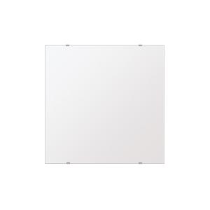 スーパークリアー ミラー 600x600mm 正方形 シンプルカット 鏡 壁掛け ミラー 壁掛け 日本製 5mm厚 玄関 リビング 寝室 トイレ 取付金具と説明書 高透過彩