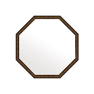 鏡 ミラー 壁掛け鏡 壁掛けミラー ウオールミラー （八角 八角形 オクタゴン）：ボーン ナポリ カッパー 正八角形鏡472mmx472mm｜kagami