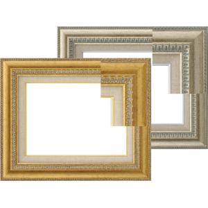 油絵額縁／油彩額縁 〔F4 ゴールドアクリル〕 黄袋 吊金具付き