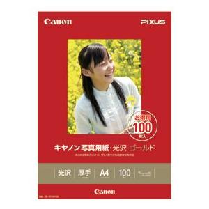 CANON(キヤノン) 写真用紙・光沢 ゴールド A4 100枚 GL-101A4100 2310b...