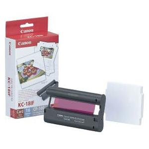 CANON(キヤノン) カラーインク/フルサイズラベルセット KC-18IF カードサイズ全面シール...