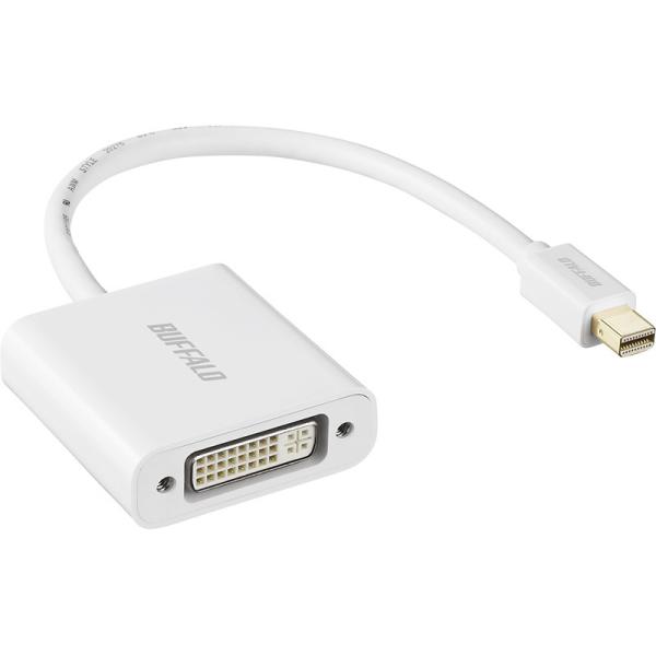 バッファロー miniDisplayPort-DVI変換アダプタ ホワイト BMDPDVWH