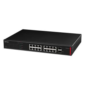 LXW-10G8/BUFFALO 8ポート 10Gbps スイッチング スイッチングハブ [8ポート /10Giga対応 /電源内蔵] 金属筐体 ブラック