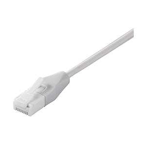 バッファロー Cat6 ツメの折れないLANケーブル ストレート スリム 0.5m ホワイト BSL...