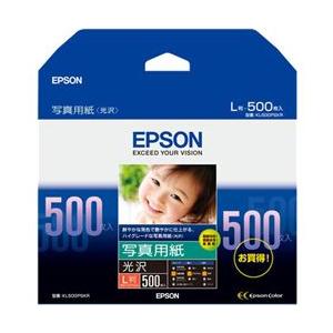エプソン 写真用紙 光沢 (L判/500枚) KL500PSKR