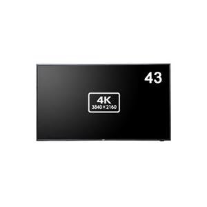NEC LCD-E438 液晶ディスプレイ 43型/3840×2160/HDMI、D-Sub/ブラック/スピーカー：あり｜kagasys