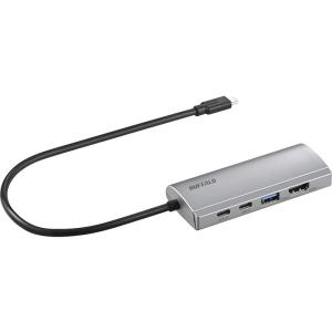 バッファロー USB Type-C接続 ドッキングステーション PD対応 HDMI出力 シルバー LUD-U3-CGHDSV｜kagasys