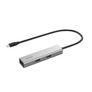 バッファロー USB-Cドッキングステーション 5ポート PD非対応 シルバー LUD-U3-CU301SV｜kagasys