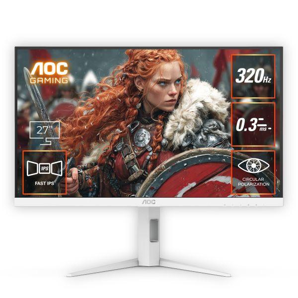 AOC ゲーミング液晶ディスプレイ 27型/2560×1440/HDMI、DisplayPort/ブ...
