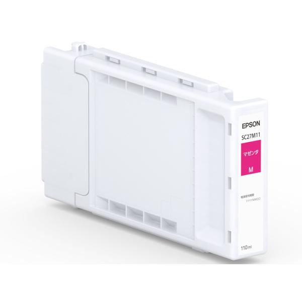 エプソン 純正 SureColor用 インクカートリッジ/マゼンタ（110ml） SC27M11