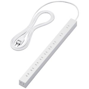 エレコム 法人向け10個口タップ/2P/3m/マグネット付き/ホワイト T-H0203WH