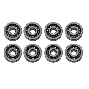4個 NSK 608ZZ 外径22,内径8,幅7mm スケボー用 ベアリング スチール製