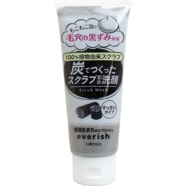 ウテナ エブリッシュ 炭でつくったスクラブ洗顔 １３５ｇ入 洗顔料 女性 男性 スキンケア フェイス...