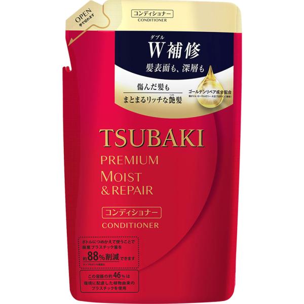 TSUBAKI(ツバキ) プレミアムモイスト＆リペア ヘアコンディショナー 詰替用 330mL 女性...