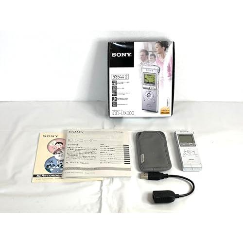 SONY ステレオICレコーダー 2GB UX200 シルバー ICD-UX200/S