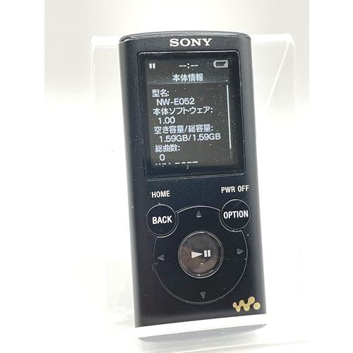 SONY ウォークマン Eシリーズ 2GB ブラック NW-E052/B