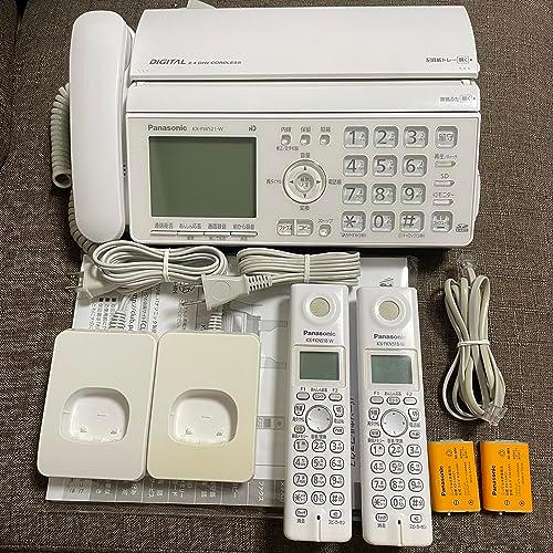 パナソニック おたっくす デジタルコードレスFAX 子機2台付き ホワイト KX-PW521XW-W