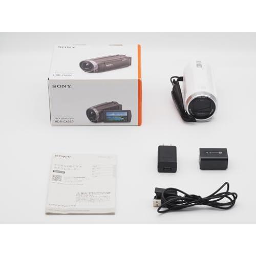 ソニー(SONY) ビデオカメラ Handycam HDR-CX470 ホワイト 内蔵メモリー32G...