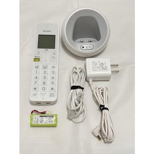 シャープ 電話機 コードレス 子機1台タイプ 迷惑電話機拒否機能 ホワイト系 JD-S08CL-W