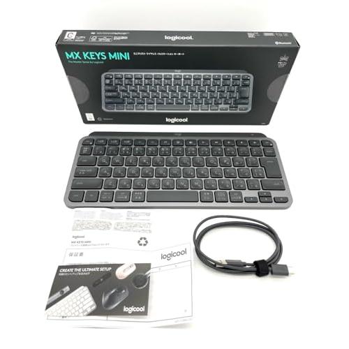 ロジクール MX KEYS mini KX700GR ミニマリスト ワイヤレス イルミネイテッド キ...