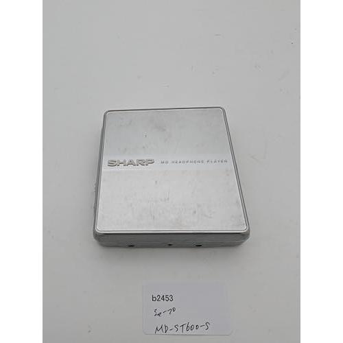 SHARP　シャープ　MD-ST600-S　シルバー系　ポータブルMDプレーヤー　MDLP対応　（M...