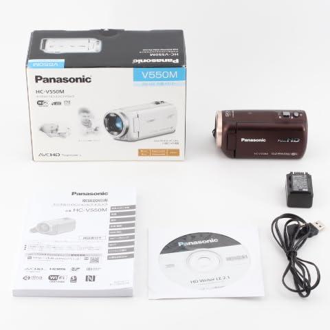 パナソニック デジタルハイビジョンビデオカメラ 内蔵メモリー32GB ブラウン HC-V550M-T