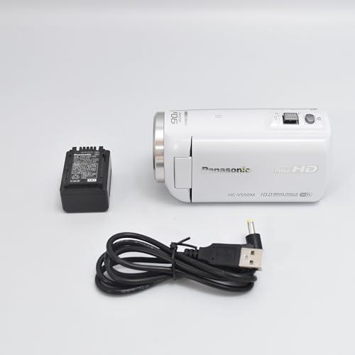 パナソニック デジタルハイビジョンビデオカメラ 内蔵メモリー32GB ホワイト HC-V550M-W
