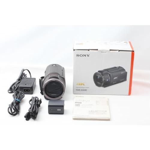 ソニー SONY ビデオカメラ FDR-AX40 4K 64GB 光学20倍 ブロンズブラウン Ha...