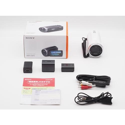 ソニー SONY ビデオカメラHDR-CX675 32GB 光学30倍 ホワイト Handycam ...