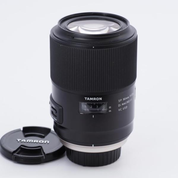 TAMRON 単焦点マクロレンズ SP90mm F2.8 Di MACRO 1:1 VC USD キ...