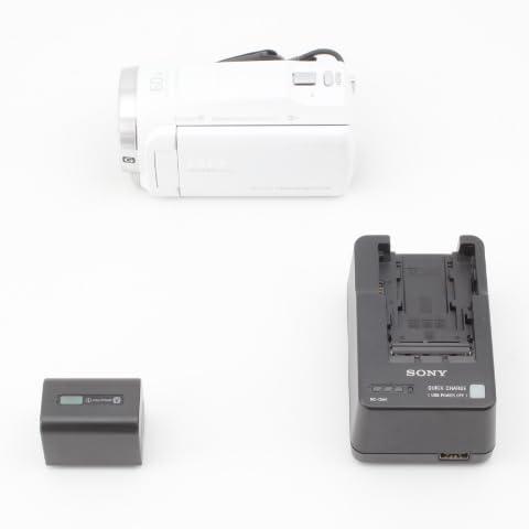 ソニー(SONY) ビデオカメラ Handycam HDR-CX680 ホワイト 内蔵メモリー64G...