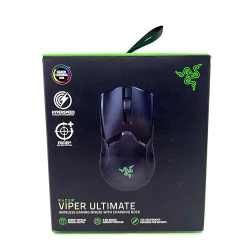 Razer ゲーミングマウス Viper Ultimate 高速無線 軽量 74g Focus+セン...