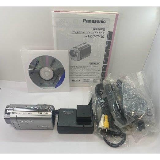 パナソニック デジタルハイビジョンビデオカメラ プラチナシルバー HDC-TM30-S