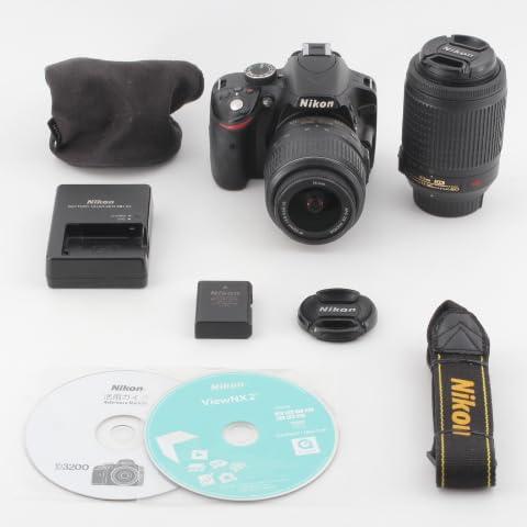 Nikon デジタル一眼レフカメラ D3200 200mmダブルズームキット 18-55mm/55-...