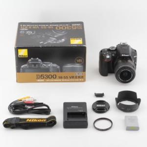 Nikon デジタル一眼レフカメラ D5300 18-55mm VR II レンズキット ブラック ...