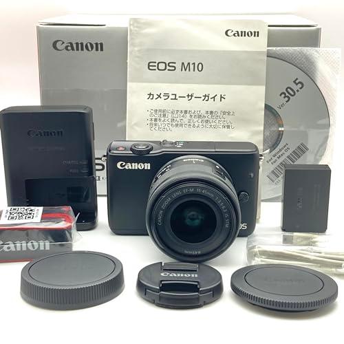 Canon ミラーレス一眼カメラ EOS M10 レンズキット(ブラック) EF-M15-45mm ...