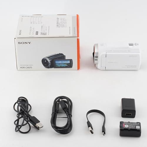 ソニー SONY ビデオカメラHDR-CX675 32GB 光学30倍 ホワイト Handycam ...