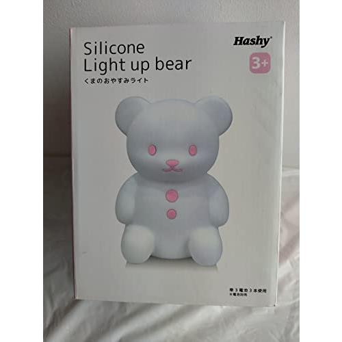 シリコン製・LEDライト 【くまのおやすみライト】 ピンク EX-3014