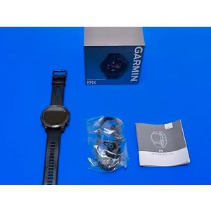 GARMIN(ガーミン) epix Sapphire Carbon Gray DLC Ti/Black AMOLEDディスプレイ搭載 マルチスポーツG｜kagayaki-shops4