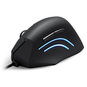 Perixx(ペリックス) PERIMICE-508 エルゴノミクスマウス 有線 垂直型 1000/1600 dpi サイズM-L カスタマイズ可能ボタン5個 右手用 - 長時間の使用でも疲れにくい