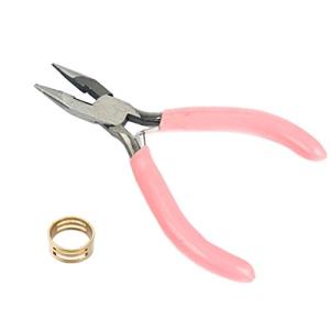 手芸ニッパー 平やっとこ 女性サイズ ピンク ／ 平ニッパー