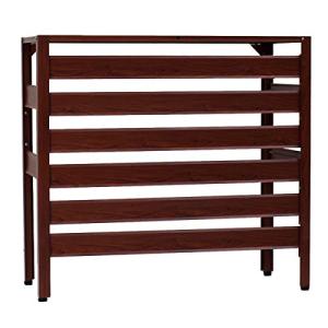 アルミ製 室外機カバー ブラウン 大型タイプ 実用新案登録商品