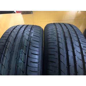 N-0615【中古タイヤ】215/45R18 TOYO NANOENERGY3 9.9分山×2本 SAI マツダ3【福岡 店頭交換も大歓迎】｜kagetire