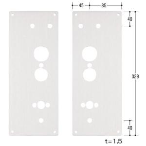 エスカッション MIWA/美和ロック TK4L用偏芯（2枚組）ノブ取付調整部品｜kaginokuraya