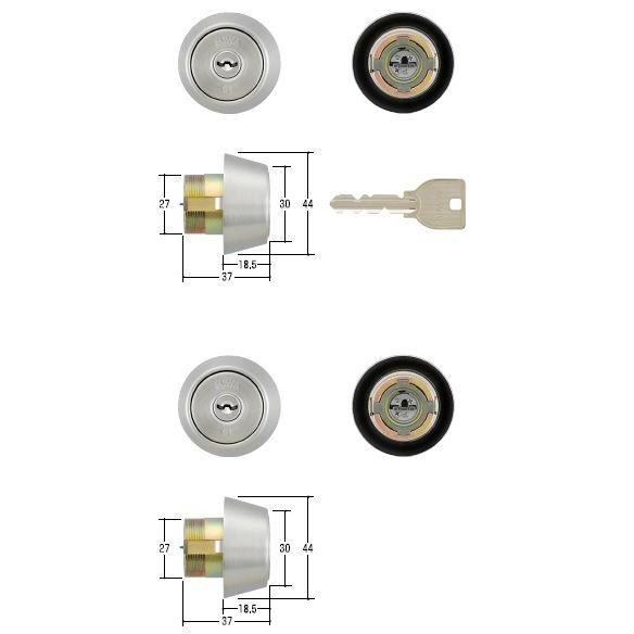 MIWA U9シリンダー DZ/BH/LD ST(シルバー） 両面シリンダー MCY-209 カギ